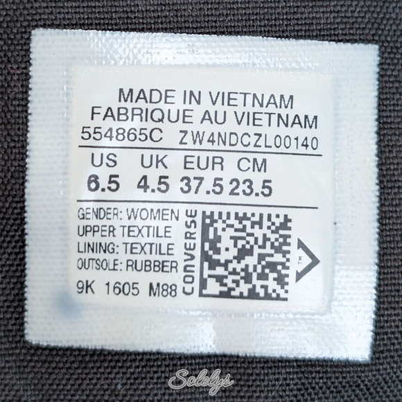 Converse x PATBO 2016 Floral Embroidered Lux Mid Hidden Wedge Black Pink 6.5 - Picture 8 of 13